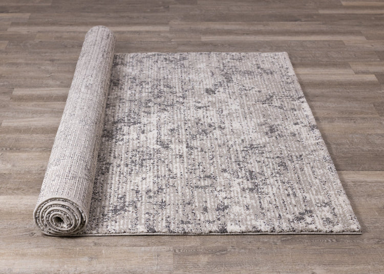 Ravine Grey Cream Distressed Rug by Kalora Interiors