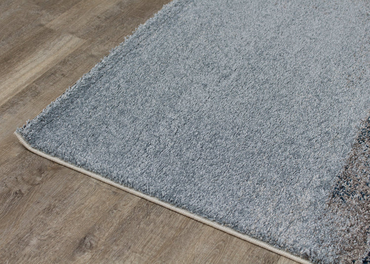 Sable Blue Cream Misty River Rug by Kalora Interiors