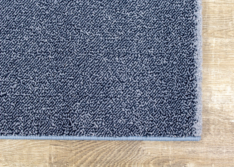 Safi Blue Cream Blocks Stripes Rug by Kalora Interiors