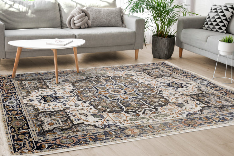 Alfombra tribal Samira Medallion de Kalora Interiors