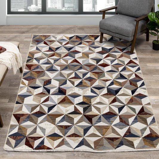 Alfombra Samira Geometric Star de Kalora Interiors