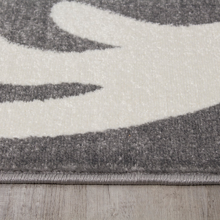 Siecle 16104_19 Alfombra gris crema Zoom Swirl de Novelle Home