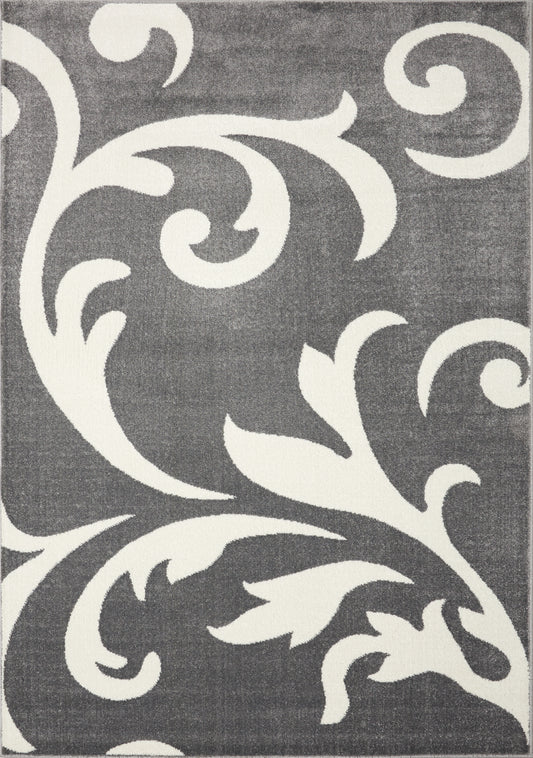 Siecle 16104_19 Alfombra gris crema Zoom Swirl de Novelle Home