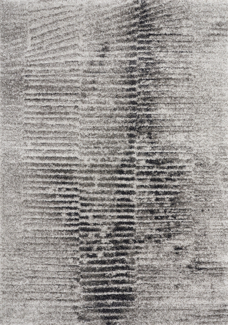 Sable Grey Cream Zebra Ripple Rug by Kalora Interiors