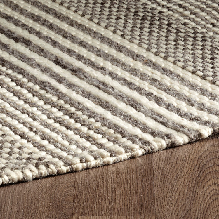 Esperanza ESP-5001-GRYIVY Hand Woven Pet Yarn Grey Ivory Area Rug By Viana Inc