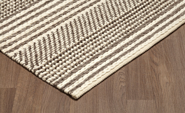 Esperanza ESP-5001-GRYIVY Hand Woven Pet Yarn Grey Ivory Area Rug By Viana Inc