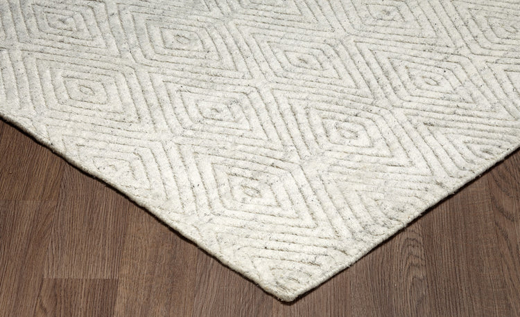 Estelle EST-IVORY Hand Loomed Wool Ivory Area Rug By Viana Inc