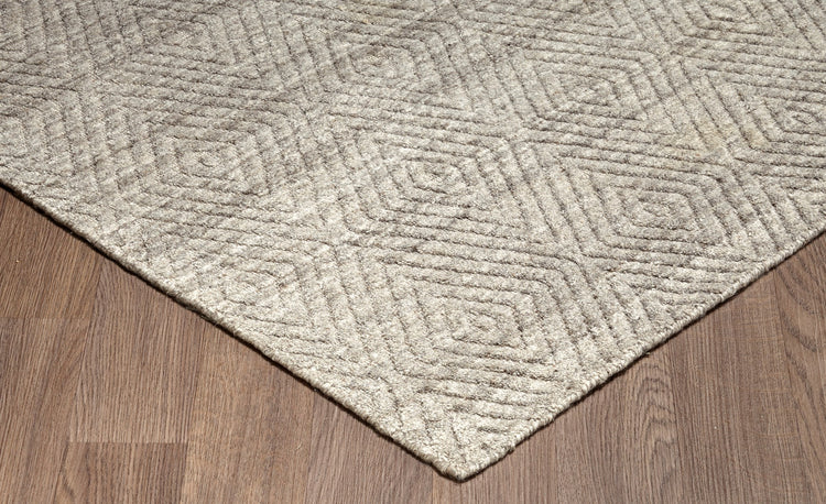 Estelle EST-TAUPE Hand Loomed Wool Taupe Area Rug By Viana Inc