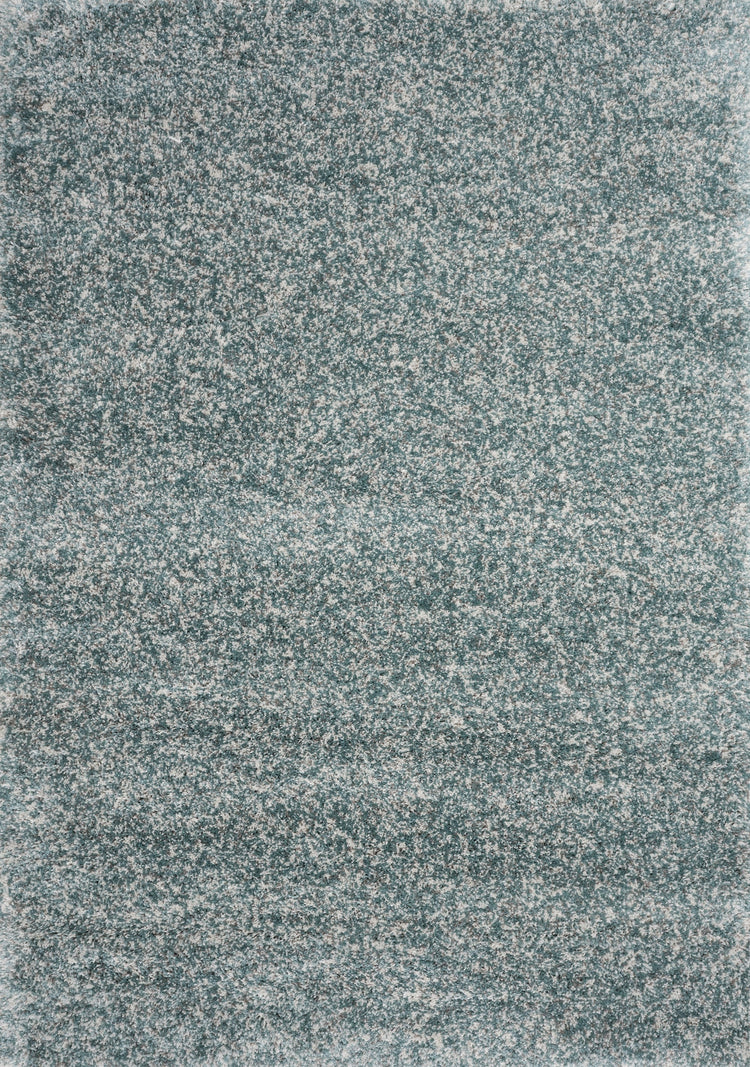 Maroq Blue Grey Cream Shag Rug by Kalora Interiors