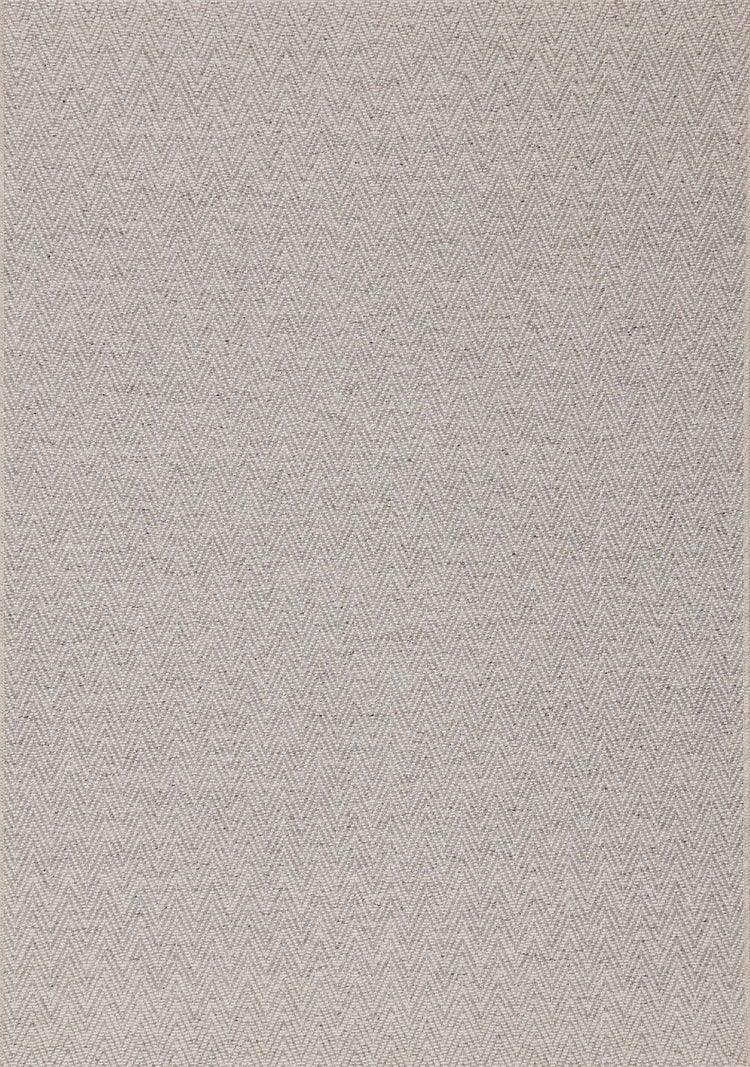 Peak Grey Chevron Textured Flatweave Rug by Kalora Interiors