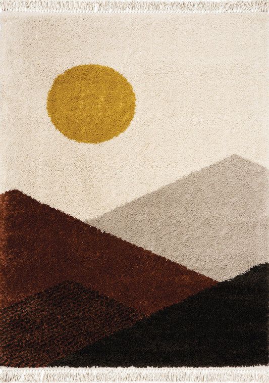 Bora Southwest Inspired Mountain Shag Rug by Kalora Interiors