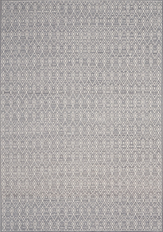 Vista Grey Cream Tribal Indoor/Outdoor Rug by Kalora Interiors