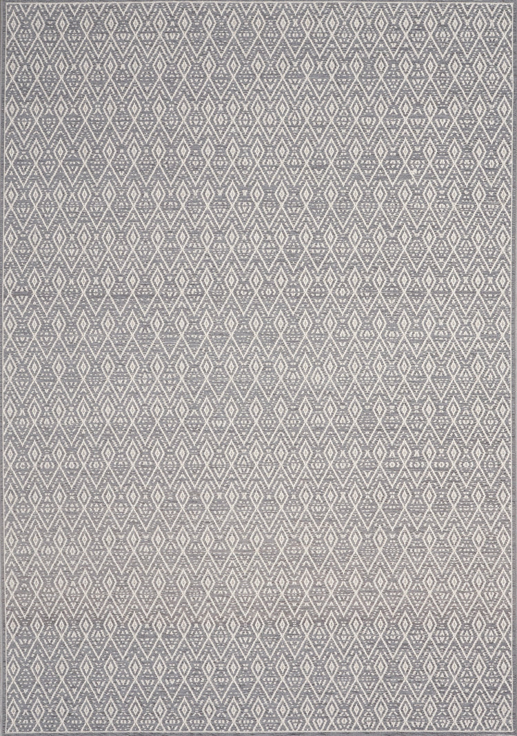 Vista Grey Cream Tribal Indoor/Outdoor Rug by Kalora Interiors