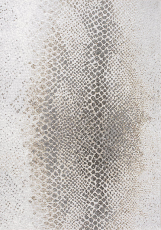 Alfombra Intrigue Cream Grey Brown Snake Skin de Kalora Interiors