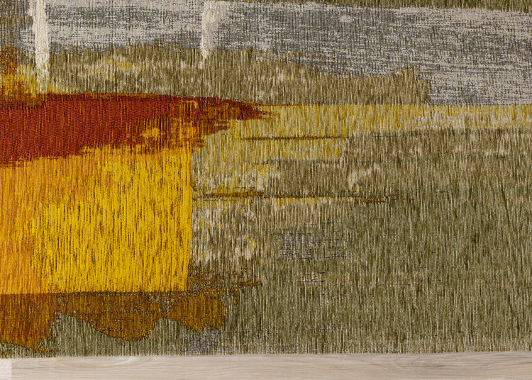 Cathedral Earth Toned Patchwork Rug by Kalora Interiors