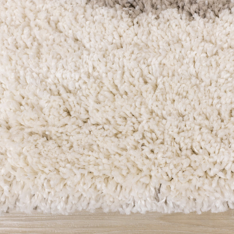Bora Double Rainbow Shag Rug by Kalora Interiors