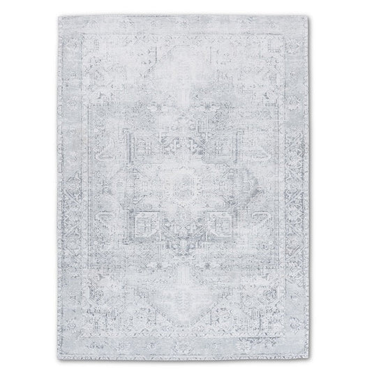 Sparx Transitional Grey Washable Modern Rug by Viana