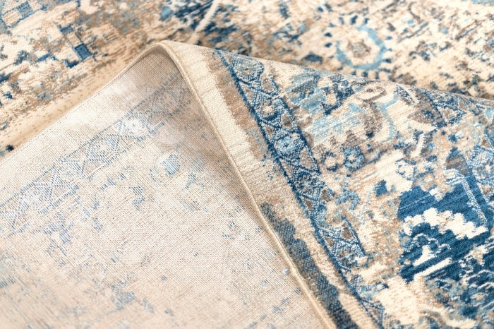 Heirloom Transitional Blue Beige Rug HEI-1516