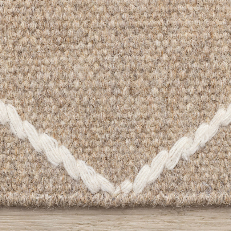 Ascent Beige Cream Diamond Lattice Design Rug