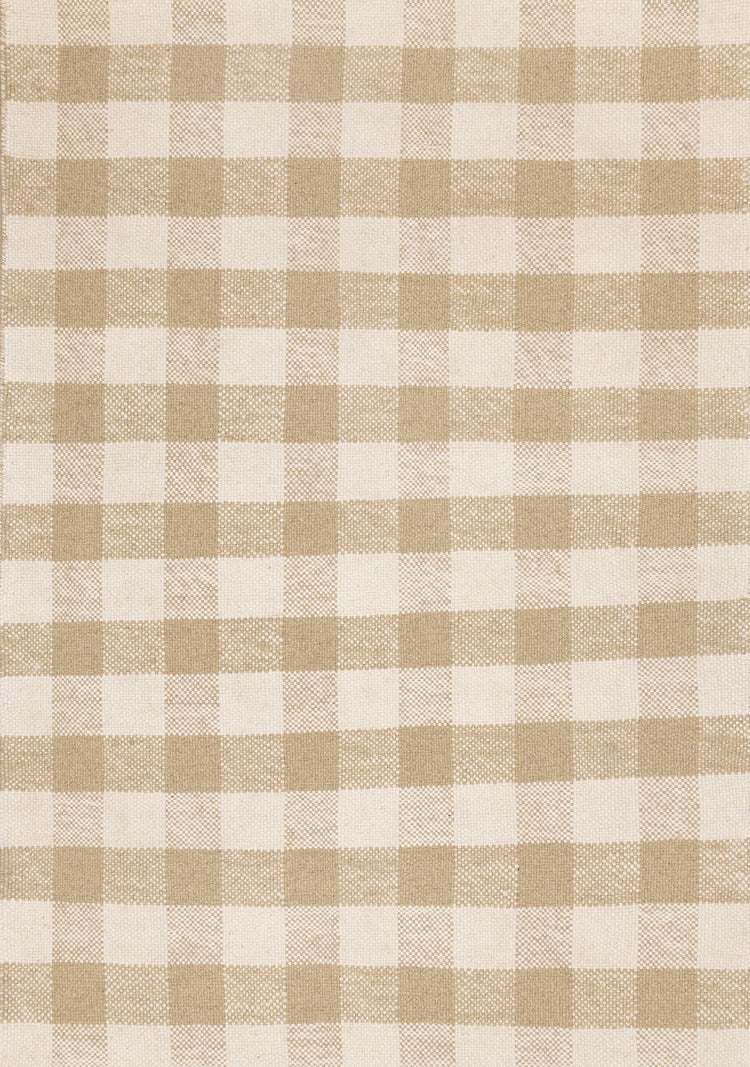 Ascent Beige White Plaid Design