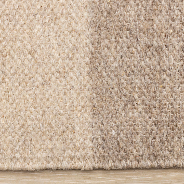 Ascent Taupe Beige White Stacked Squares Design Rug