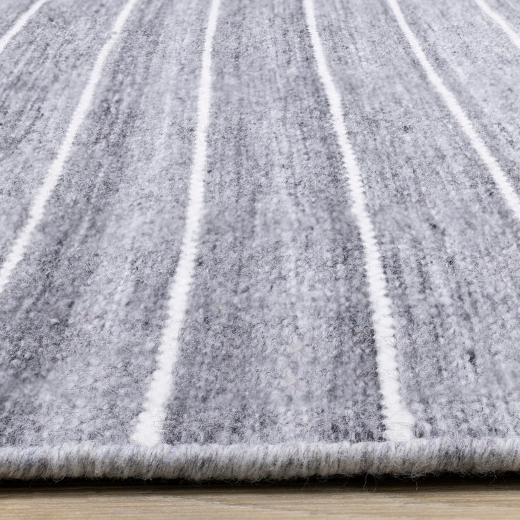 Aspen Striped Pattern Woven Rug