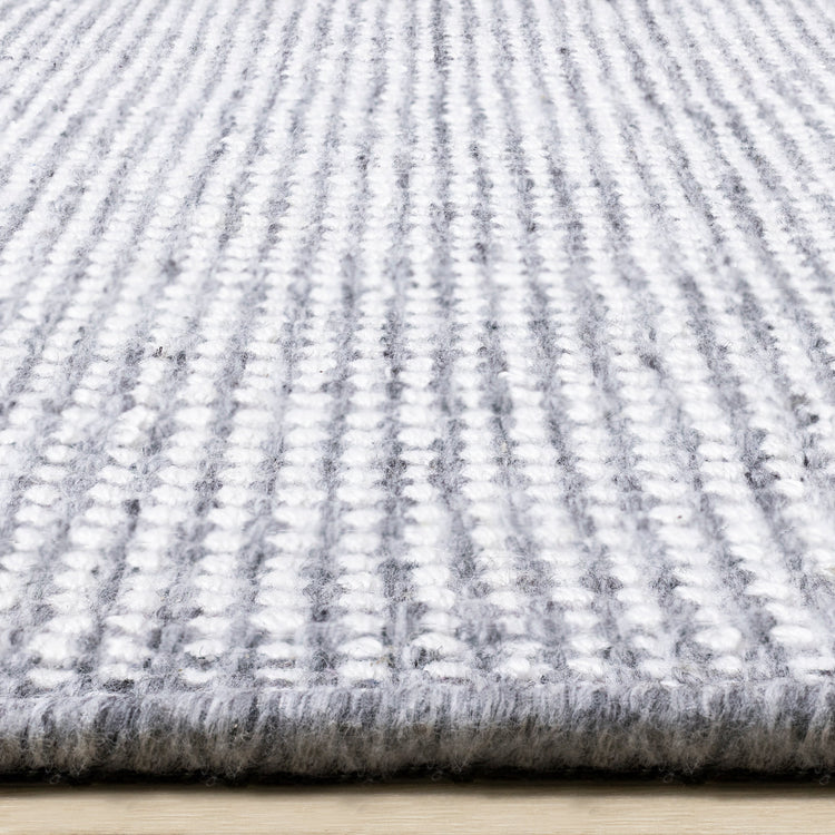 Aspen Grey Cream Woven Dot Rug