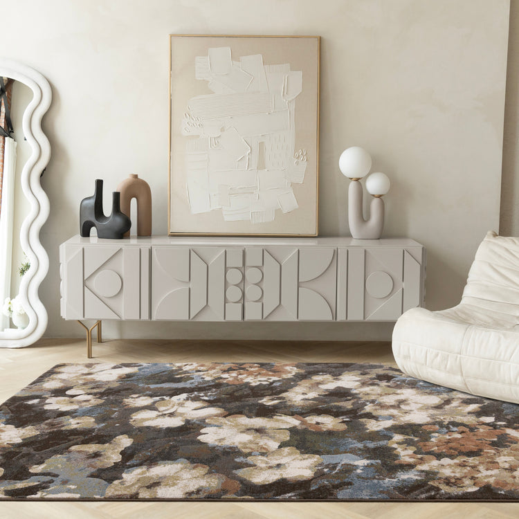 Aurora Multi Elegant Floral Design Rug