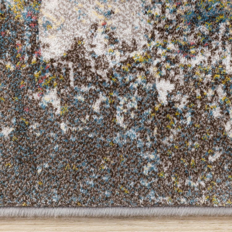 Aurora Grey Blue Green Pink Distressed Design