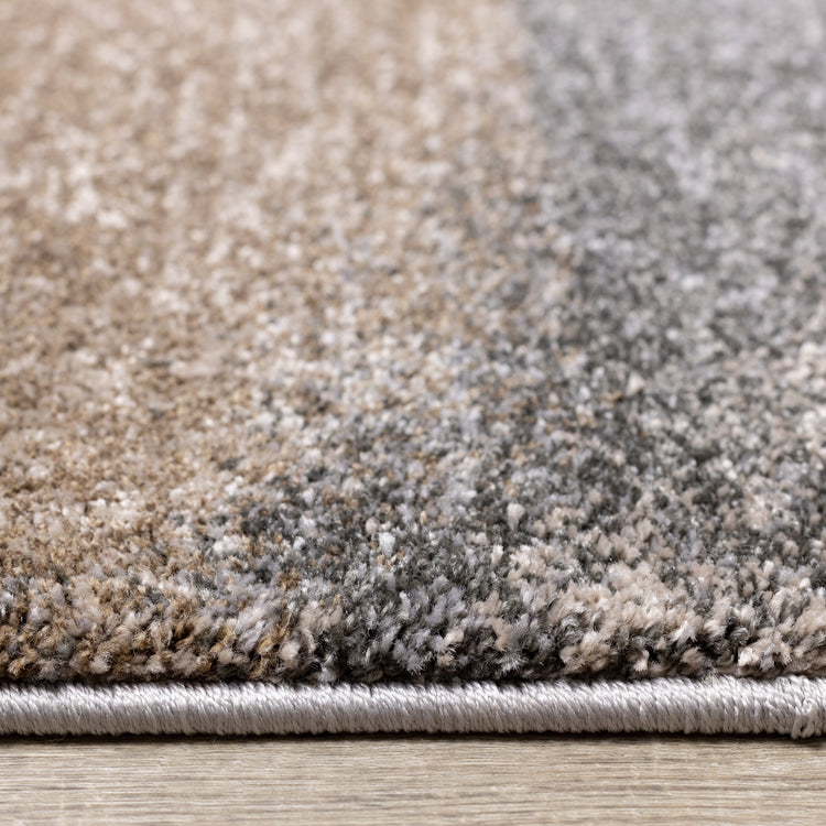 Breeze Grey Simple Patches Rug
