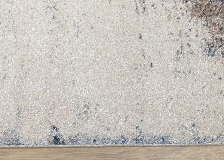 Breeze Cream Blue Brown Urban Rift Rug
