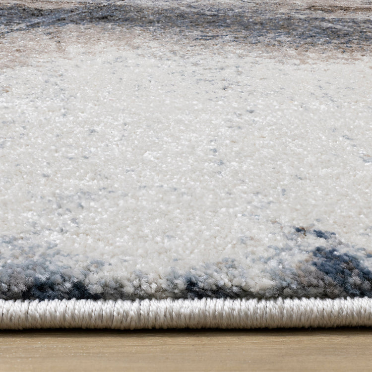 Breeze Cream Blue Brown Urban Rift Rug