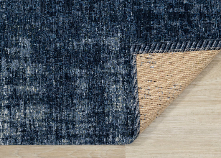 Cathedral Deep Blue Tree Bark Rug