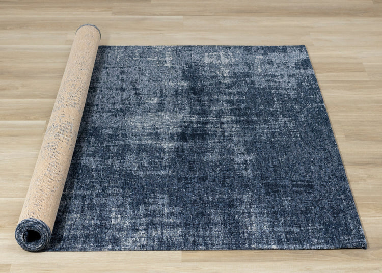 Cathedral Deep Blue Tree Bark Rug