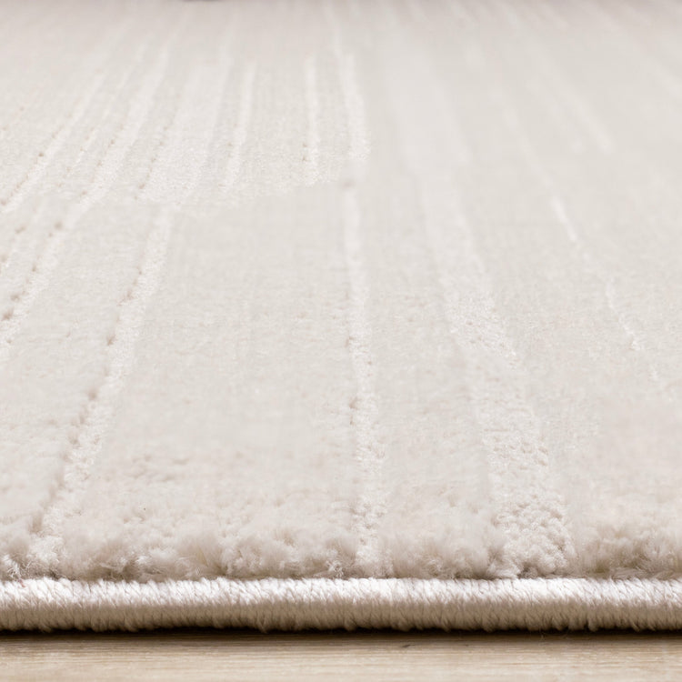 Ellington Beige Subtle Diamond Pattern Rug