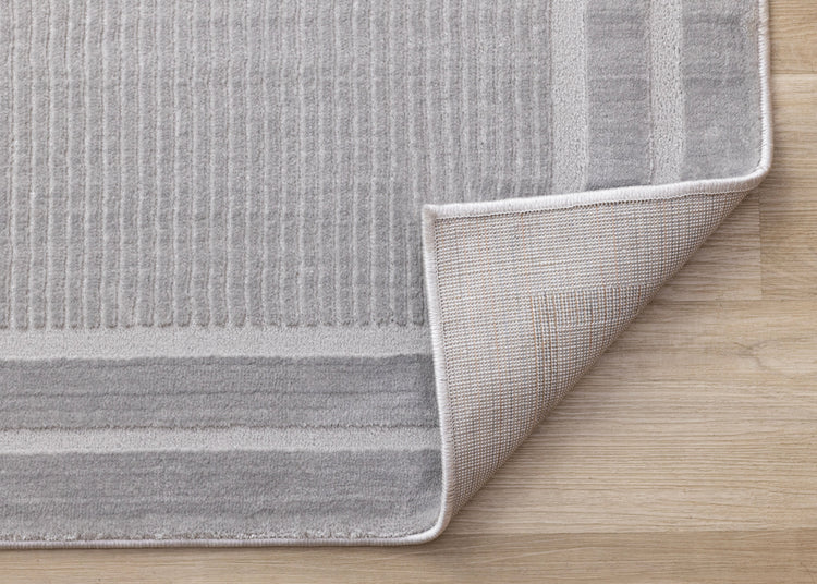 Ellington Grey Border Rug