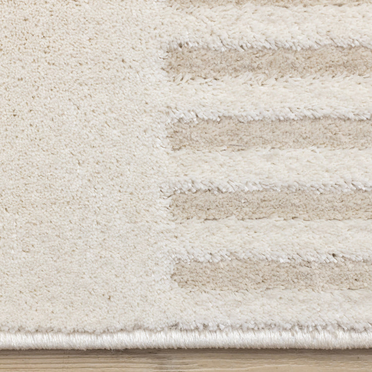 Hayden Cream Beige Contemporary Modern Geometric Rug