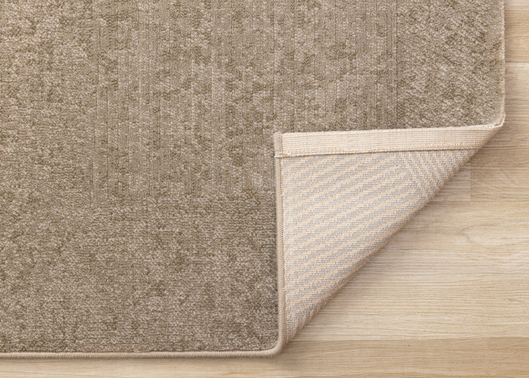 Himalaya Green Taupe Striped Geometric Shapes Rug