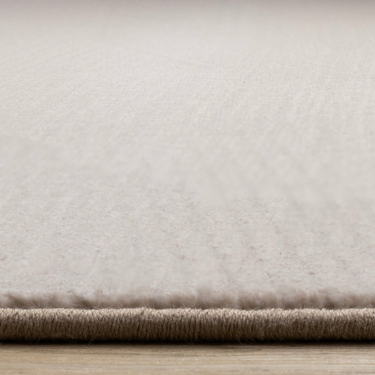 Himalaya Taupe Striped Geometric Shapes Rug