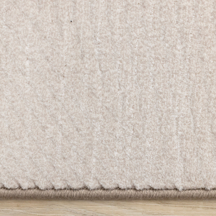 Himalaya Taupe Striped Geometric Shapes Rug