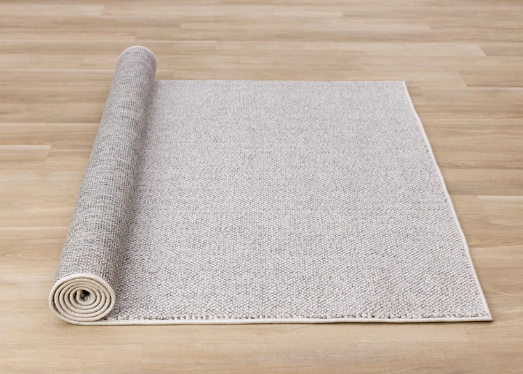 Inga Grey White High Loop Texture Rug