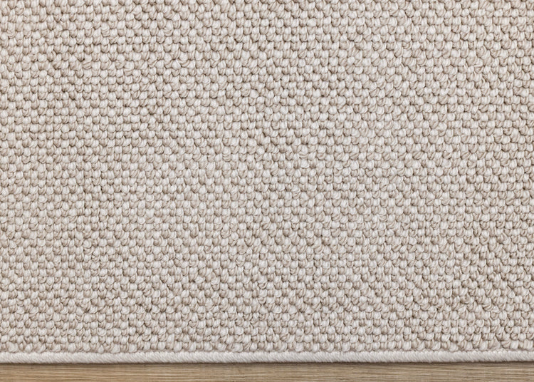 Inga White Taupe High Loop Texture Rug