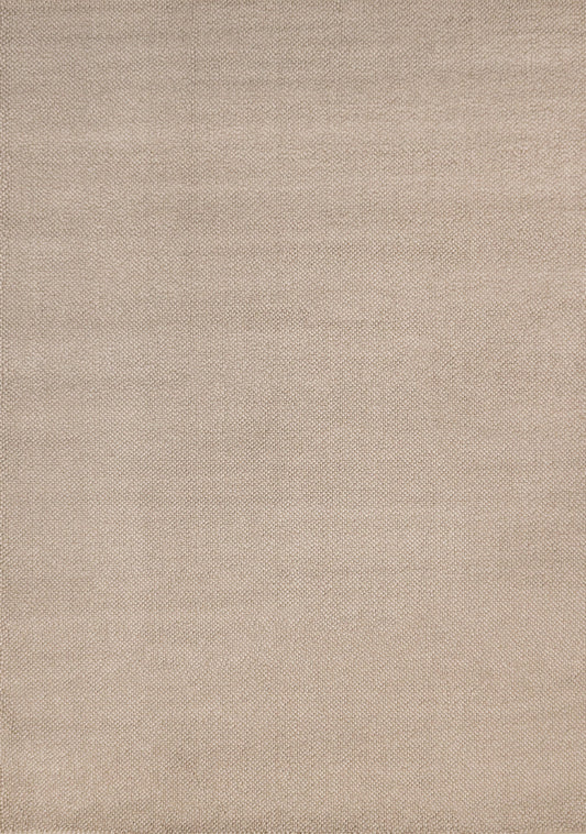 Inga Taupe White High Loop Texture Rug