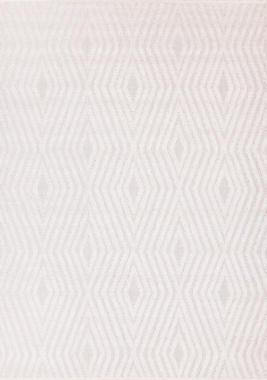 Isla White Diamond Trellis Design Rug