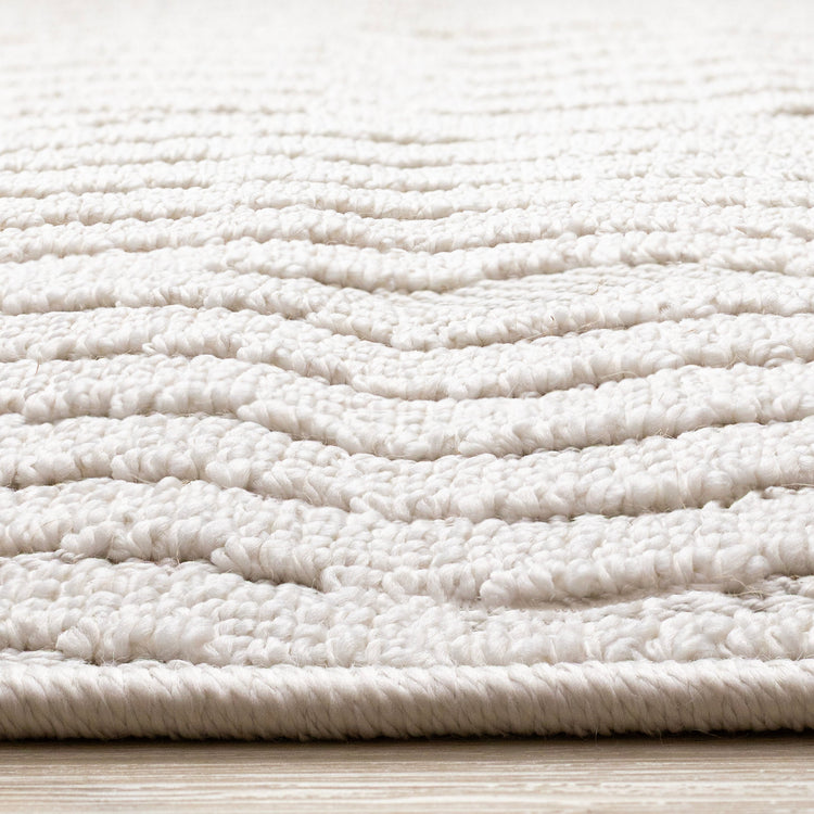 Isla White Diamond Trellis Design Rug