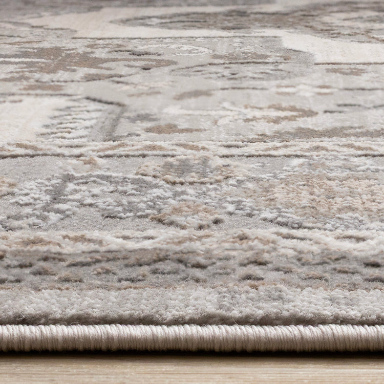 Legacy Taupe White Grey Beige Classic Elegant Rug
