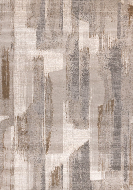 Legacy Taupe White Grey Beige Brush Strokes Design