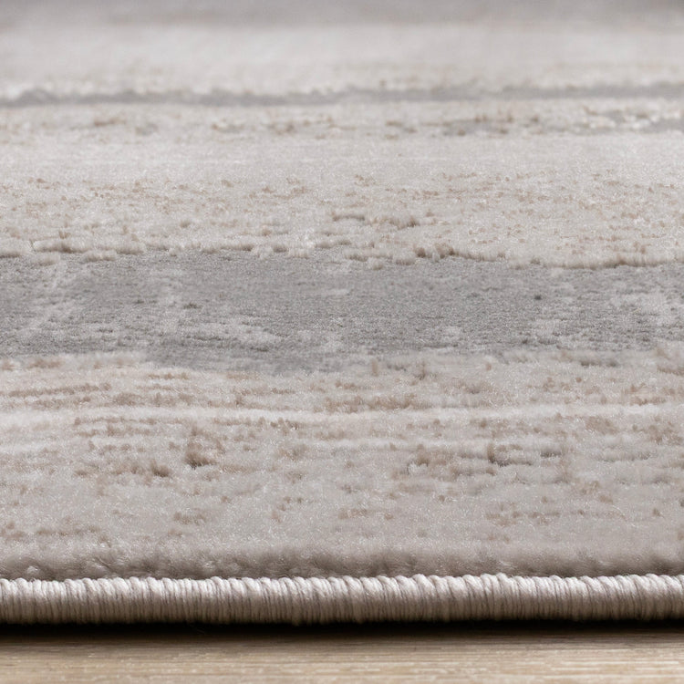 Legacy Taupe White Grey Beige Brush Strokes Design