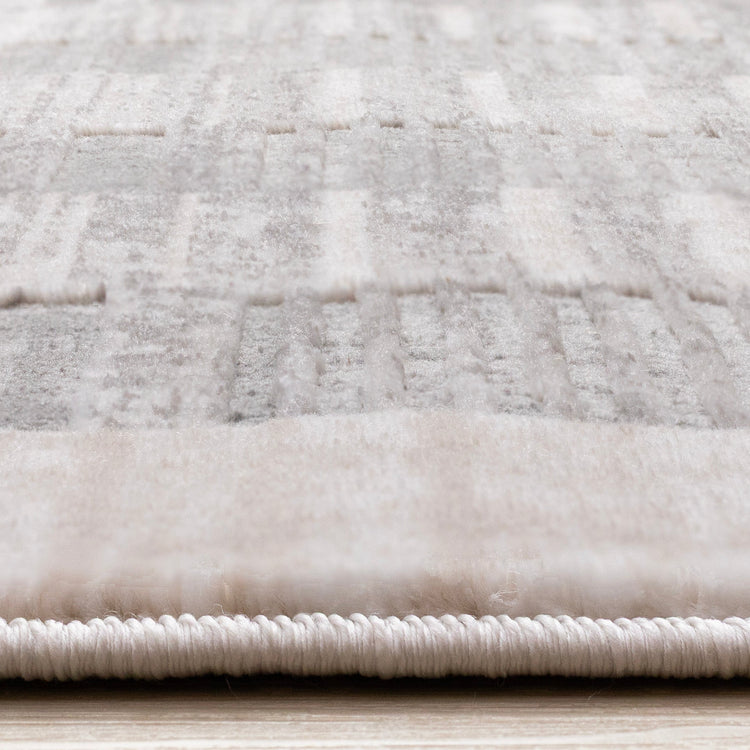 Legacy Taupe Beige Grey Geometric Striped Design Rug