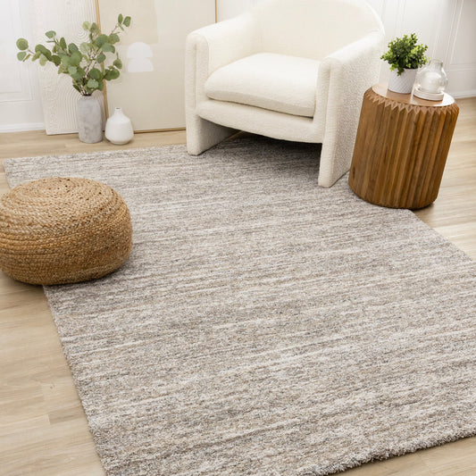 Marquis Grey White Brown Distressed Rug
